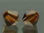 Preview: SWAROVSKI #5328 4mm Smoked Topaz (220) Vintage