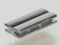 Preview: Magnetverschluss 38x18x6mm Farbe: Platin (innen 39x18x3mm)