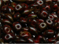 Preview: Preciosa Twin Pressed Beads 2.5x5mm Red Opaque Earth Picasso (ca. 10g)