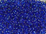 TOHO Round Beads 8/0 - 28 Silver-Lined Cobalt (ca. 10g)