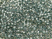 TOHO Round Beads 11/0 - 288 Metallic Blue-Lined Crystal (50g Vorteilspack)