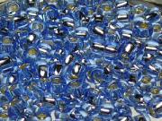 TOHO Round Beads 8/0 - 33 Silver-Lined Light Sapphire (ca. 9,5g)