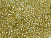 TOHO Round Beads 15/0 - 369 Beige-Lined Crystal (ca. 6g)