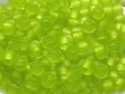 TOHO Round Beads 11/0 - 4F Transparent Frosted Lime Green (ca. 10g)
