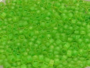 TOHO Aiko Beads 11/0 - 306FM Shamrock-Lined Frosted Jonquil (ca. 3g)