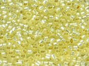 TOHO Aiko Beads 11/0 - PF2109 PermaFinish Silver-Lined Milky Jonquil (ca. 3g)