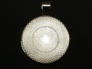 Rahmen rund, Teller 25mm Ø Farbe: Antik Silber