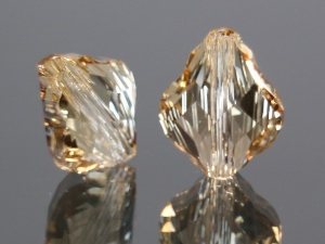 SWAROVSKI #5058 Baroque Bead 14mm Crystal Golden Shadow (001GSHA)