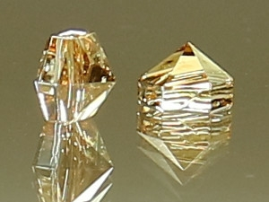 SWAROVSKI #5060 Hexagon Spike Bead 5,5mm Crystal Golden Shadow (001GSHA)