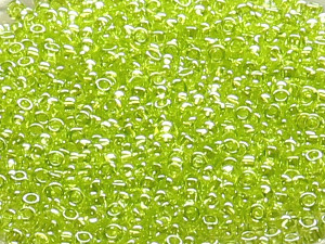 TOHO Round Beads 15/0 - 105 Transparent Lustered Lime Green (30g Vorteilspack)