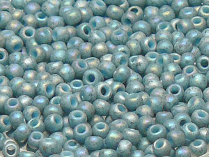 TOHO Round Beads 11/0 - 2635F Semi Glazed Rainbow Blue Turquoise (ca. 10g)