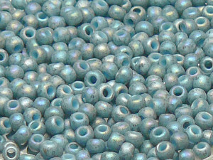 TOHO Round Beads 11/0 - 2635F Semi Glazed Rainbow Blue Turquoise (50g Vorteilspack)