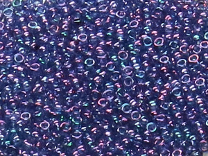 TOHO Round Beads 15/0 - 327 Gold-Lustered Blue Lavender (ca. 6g)