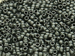 TOHO Round Beads 15/0 - 611 Matte Opaque Grey (ca. 6g)