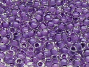 TOHO Round Beads 8/0 - 935 Purple-Lined Crystal (ca. 9,5g)