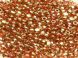 TOHO 3-Cut 12/0 - 421 Gold-Lustered Transparent Pink (ca. 6g)