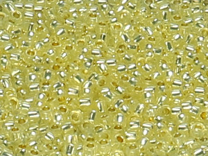 TOHO Round Beads 15/0 - PF2109 Silver-Lined Milky Jonquil (ca. 6g)