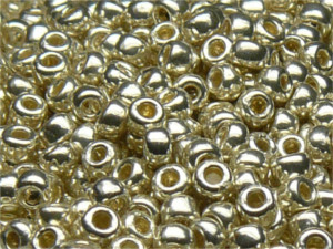 TOHO Round Beads 8/0 - PF558 PermaFinish Galvanized Aluminum (ca. 9,5g)