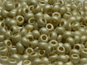TOHO Round Beads 6/0 - PF558F PermaFinish Galvanized Frosted Aluminum (50g Vorteilspack)