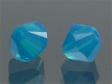 SWAROVSKI #5328 6mm Caribbean Blue Opal (394) SONDERFARBE Vintage