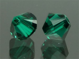 SWAROVSKI #5328 10mm Emerald (205) SONDERFARBE Vintage