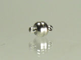 Magnetverschluss Kugel klein / 2 St. Farbe: Silber