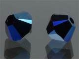 SWAROVSKI #5328 4mm Crystal Metallic Blue 2x (001 METBL2)
