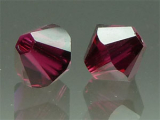 SWAROVSKI #5328 4mm Ruby Satin (501 SAT) SONDERFARBE