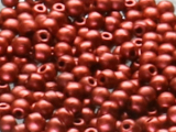 Czech Pressed Beads 2mm Matte Metallic Lava
