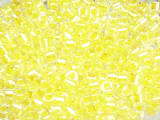 Miyuki Delica 10/0 DBM53 Transparent Crystal Color Lined Rainbow "Aureolin Yellow" (ca. 5g)