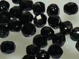 Glasschliffperlen 6mm "Black" 50 St.