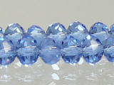Kristallschliffperlen 4x6mm "Sapphire" (ca. 98 St.)