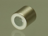 Super-Magnetverschluss Zylinder 26x15mm (innen 12mm), Farbe Platin matt