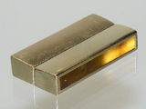 Magnetverschluss 39x18x7mm Farbe: Gold (innen 39 x 6 x 3 mm)