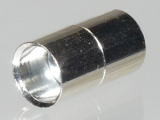 Magnetverschluss Zylinder 23x12mm (innen 10mm), Farbe: Platin