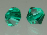 PRECIOSA Bicone 4mm Emerald (Rondelle 50730)