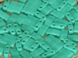 Miyuki Half-Tila Beads TLH412 Opaque Turquoise Green (ca. 5g)