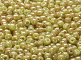 TOHO Round Beads 8/0 - 1209 Marbled Opaque Avocado/Pink (ca. 9,5g)