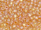 TOHO Round Beads 8/0 - 162CF Transparent Rainbow Frosted Dk Topaz (ca. 9,5g)