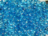 TOHO Round Beads 8/0 - 163B Transparent Rainbow Dark Aqua (ca. 9g)