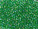 TOHO Round Beads 15/0 - 167B Trans Rainbow Grass Green (ca. 6g)