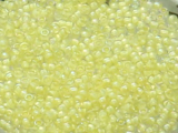 TOHO Round Beads 15/0 - 182 Opaque Yellow-Lined Luster Crystal (ca. 6g)