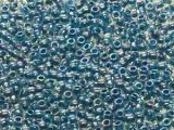 TOHO Round Beads 15/0 - 188 Capri Blue Lined Luster Crystal (ca. 6g)