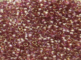 TOHO Round Beads 15/0 - 203 Gold-Lustered Light Amethyst (ca. 6g)