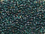 TOHO Round Beads 15/0 - 248 Jet-Lined Aqua (ca. 6g)