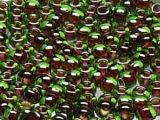 TOHO Round Beads 8/0 - 250 Fuchsia-Lined Peridot (ca. 9,5g)