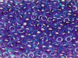 TOHO Round Beads 8/0 - 252 Purple-Lined Aqua (ca. 9,5g)