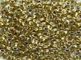 TOHO Round Beads 11/0 - 262 Gold-Lined Rainbow Crystal (ca. 10g)