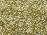 TOHO Round Beads 15/0 - 262 Gold-Lined Crystal (ca. 6g)