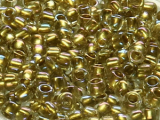 TOHO Round Beads 8/0 - 262 Gold-Lined Rainbow Crystal (ca. 9,5g)
